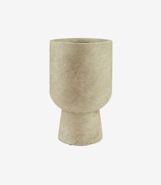 Hasmi Floor Flower Pots Cement Goblet Planters